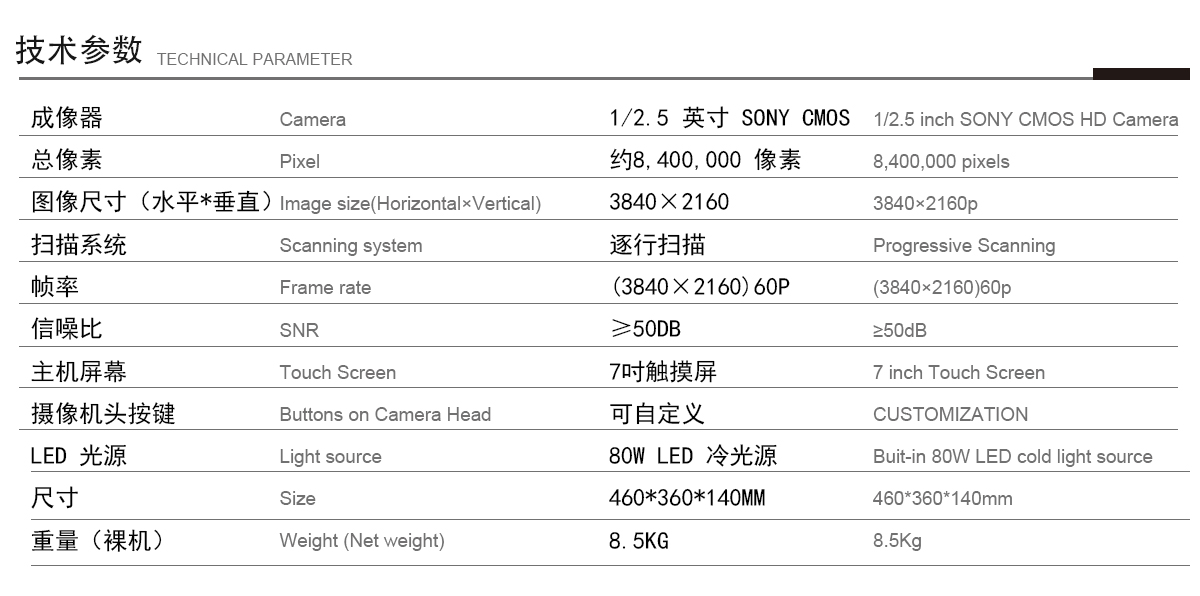 益柯達4K超高清內窺鏡攝像系統